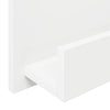 Lehtiteline hyllyllä Valkoinen 51 x 11 x 102 cm Tekninen puu