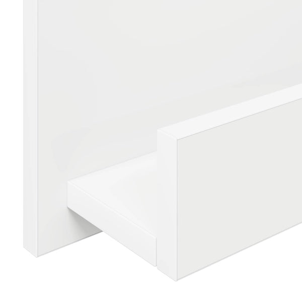 Lehtiteline hyllyllä Valkoinen 51 x 11 x 102 cm Tekninen puu