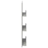 Lehtiteline Betoni Harmaa 51 x 11 x 102 cm Tekninen puu