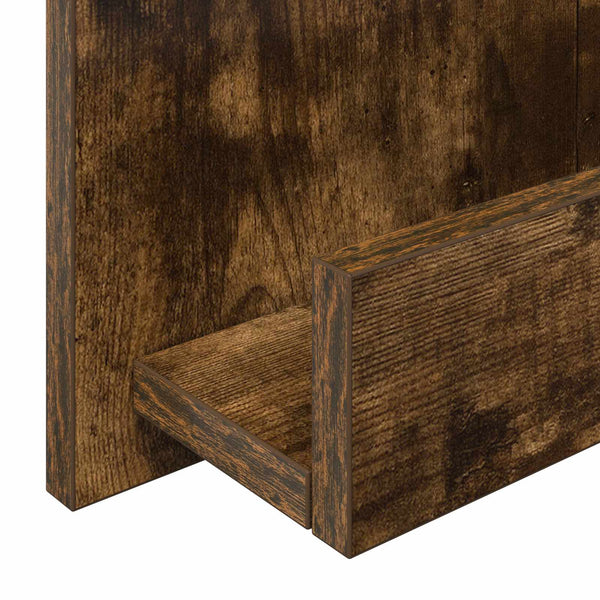 Lehtiteline hyllyllä Savupähkinä 51 x 11 x 102 cm Tekninen puu