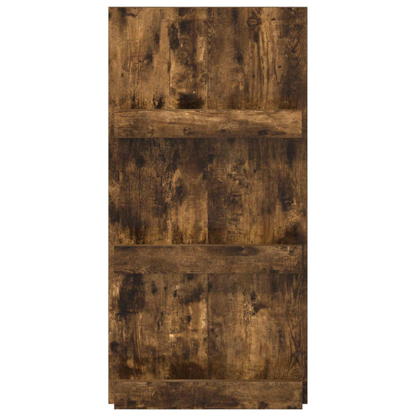 Lehtiteline hyllyllä Savupähkinä 51 x 11 x 102 cm Tekninen puu