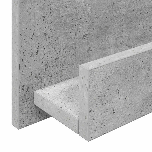 Lehtiteline Betoni Harmaa 43 x 11 x 102 cm Tekninen puu