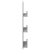 Lehtiteline Betoni Harmaa 43 x 11 x 102 cm Tekninen puu