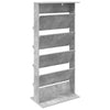 Lehtiteline Betoni Harmaa 70 x 41 x 156 cm Tekninen puu