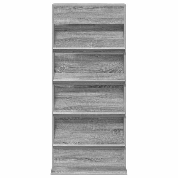 Lehtiteline Harmaa Sonoma 70 x 41 x 156 cm Tekninen puu