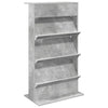 Lehtiteline Betoni Harmaa 70 x 41 x 126 cm Tekninen puu
