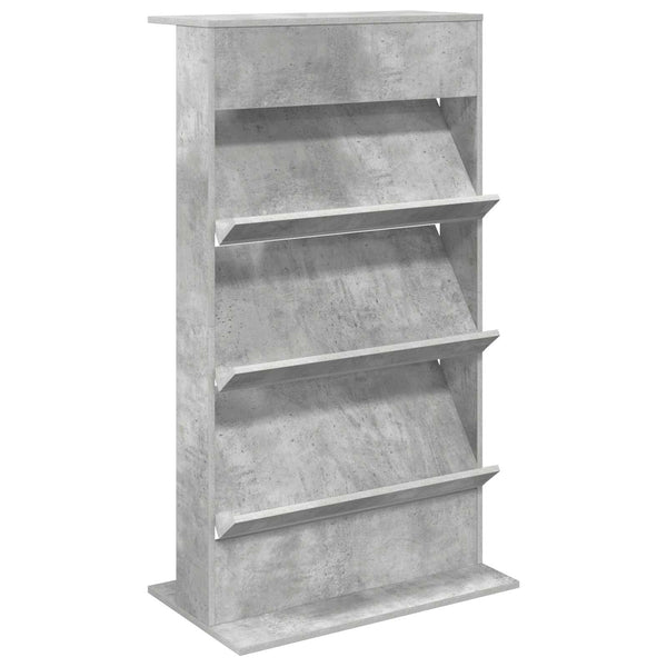 Lehtiteline Betoni Harmaa 70 x 41 x 126 cm Tekninen puu