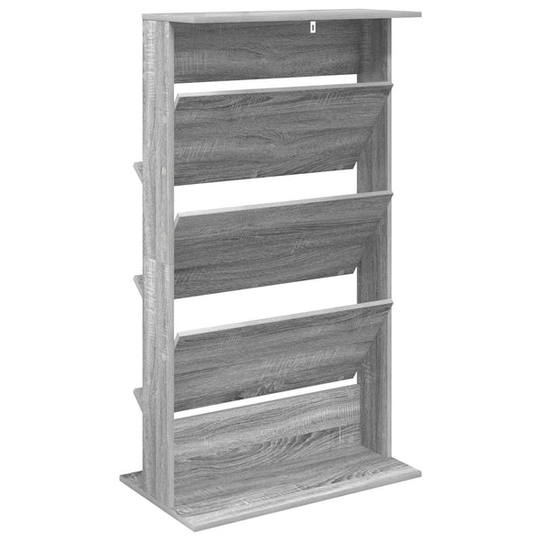 Lehtiteline Harmaa Sonoma 70 x 41 x 126 cm Tekninen puu