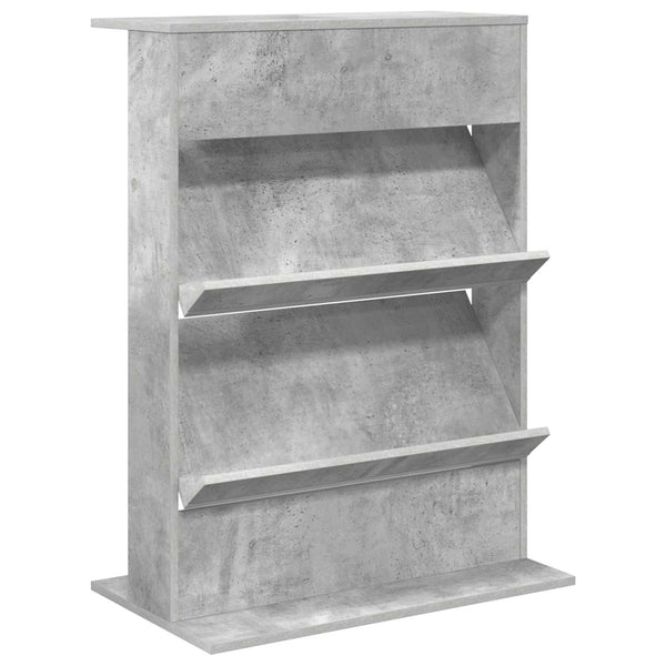 Lehtiteline Betoni Harmaa 70 x 41 x 96 cm Tekninen puu