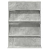 Lehtiteline Betoni Harmaa 70 x 41 x 96 cm Tekninen puu