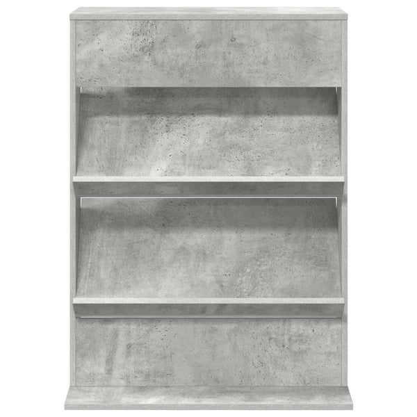 Lehtiteline Betoni Harmaa 70 x 41 x 96 cm Tekninen puu