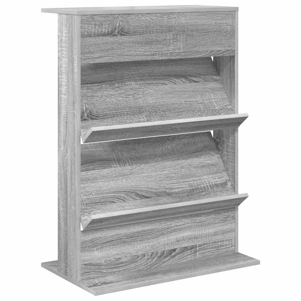 Lehtiteline Harmaa Sonoma 70 x 41 x 96 cm Tekninen puu
