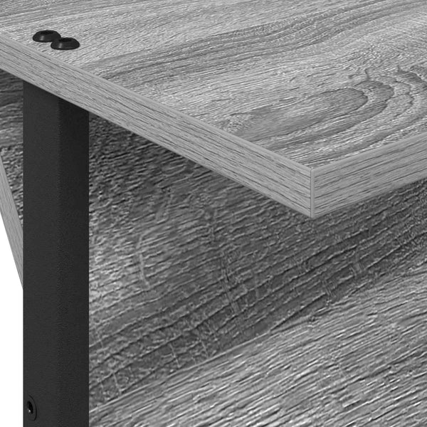 Lehtiteline Harmaa Sonoma 68 x 40 x 123.5 cm Tekninen puu