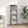 Lehtiteline Harmaa Sonoma 68 x 40 x 123.5 cm Tekninen puu
