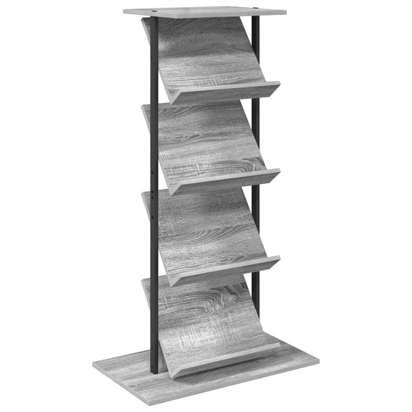 Lehtiteline Harmaa Sonoma 68 x 40 x 123.5 cm Tekninen puu