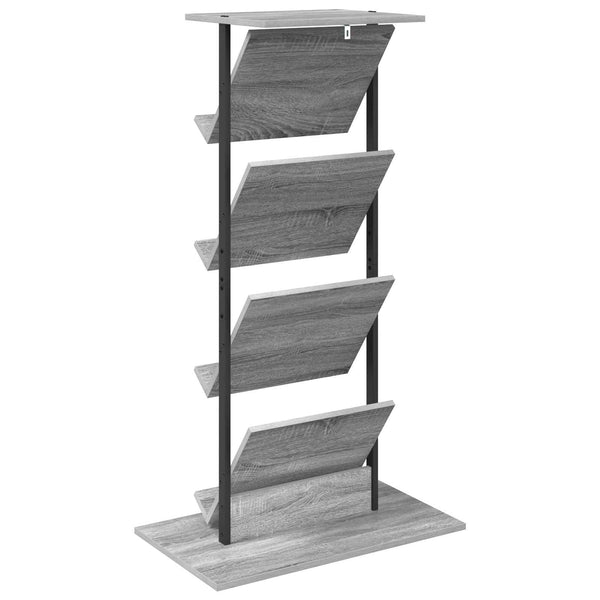 Lehtiteline Harmaa Sonoma 68 x 40 x 123.5 cm Tekninen puu