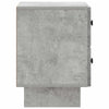 Yöpöytäkaappi Betoninharmaa 43 x 34,5 x 47,5 cm Tekninen puu