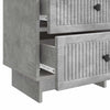 Yöpöytäkaappi 2 kpl Betoninharmaa 43 x 34,5 x 47,5 cm