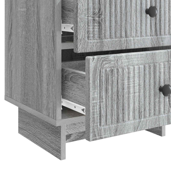 Yöpöytäkaappi Harmaa sonoma 43 x 34,5 x 47,5 cm Tekninen puu