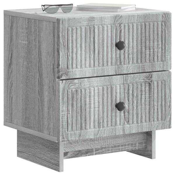 Yöpöytäkaappi Harmaa sonoma 43 x 34,5 x 47,5 cm Tekninen puu