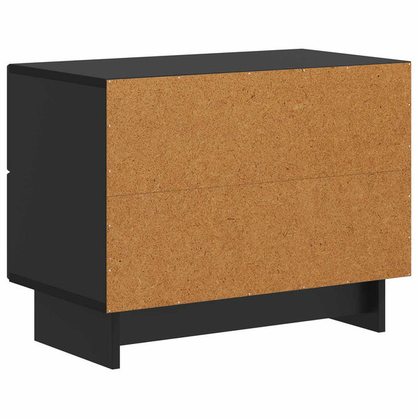 Yöpöytäkaappi Musta 62 x 34,5 x 47,5 cm Tekninen puu