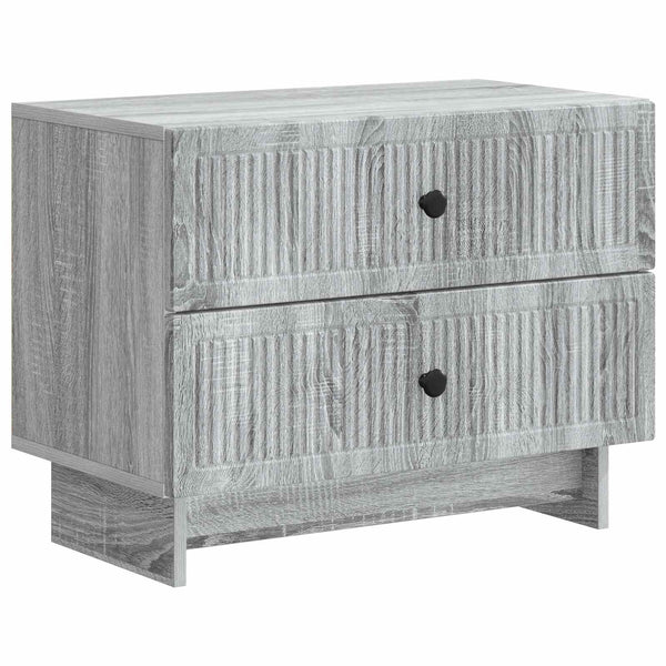 Yöpöytäkaappi Harmaa sonoma 62 x 34,5 x 47,5 cm Tekninen puu