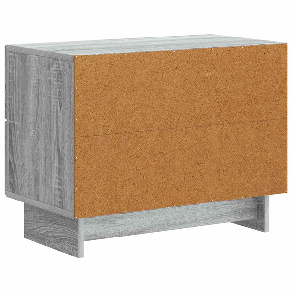 Yöpöytäkaappi Harmaa sonoma 62 x 34,5 x 47,5 cm Tekninen puu