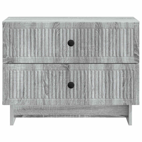 Yöpöytäkaappi Harmaa sonoma 62 x 34,5 x 47,5 cm Tekninen puu