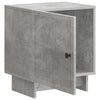 Yöpöytäkaappi 2 kpl Betoninharmaa 43 x 34,5 x 50 cm