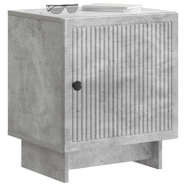 Yöpöytäkaappi 2 kpl Betoninharmaa 43 x 34,5 x 50 cm