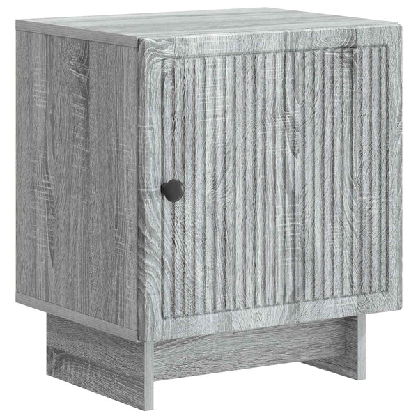 Yöpöytäkaappi 2 kpl Harmaa sonoma 43 x 34,5 x 50 cm