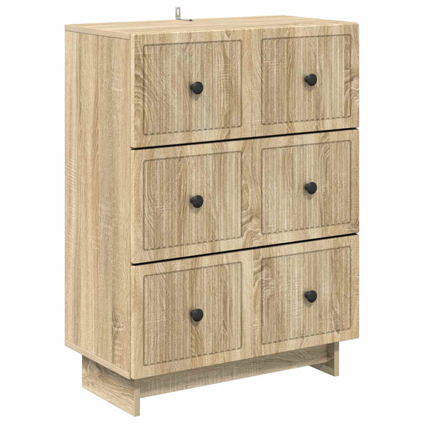 Laatikkokaappi 66 x 34,5 x 90 cm Tekninen puu Sonoma-tammi
