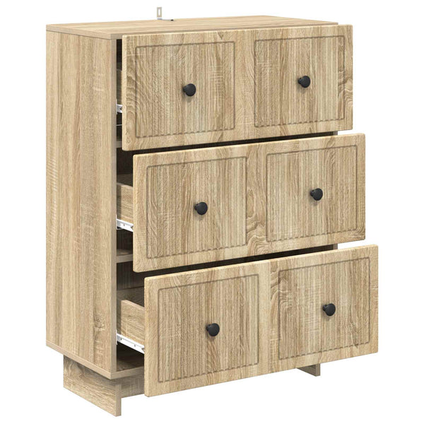 Laatikkokaappi 66 x 34,5 x 90 cm Tekninen puu Sonoma-tammi