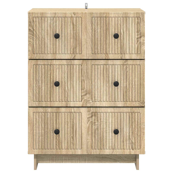 Laatikkokaappi 66 x 34,5 x 90 cm Tekninen puu Sonoma-tammi