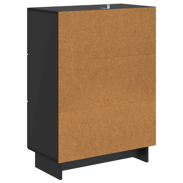 Sivupöytä laatikon kanssa Musta 66 x 34,5 x 90 cm Tekninen puu