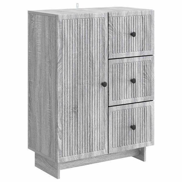 Sivupöytä Harmaa sonoma 66 x 34,5 x 90 cm Tekninen puu