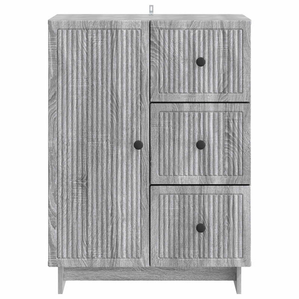 Sivupöytä Harmaa sonoma 66 x 34,5 x 90 cm Tekninen puu