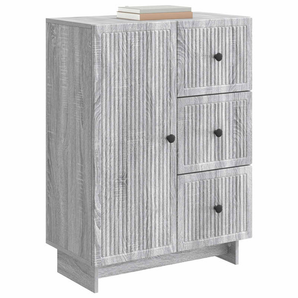 Sivupöytä Harmaa sonoma 66 x 34,5 x 90 cm Tekninen puu