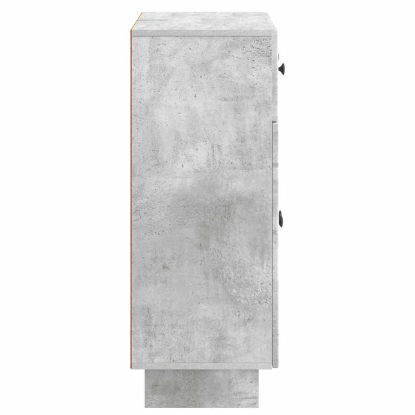Sivupöytä Betoninharmaa 66 x 34,5 x 90 cm Tekninen puu