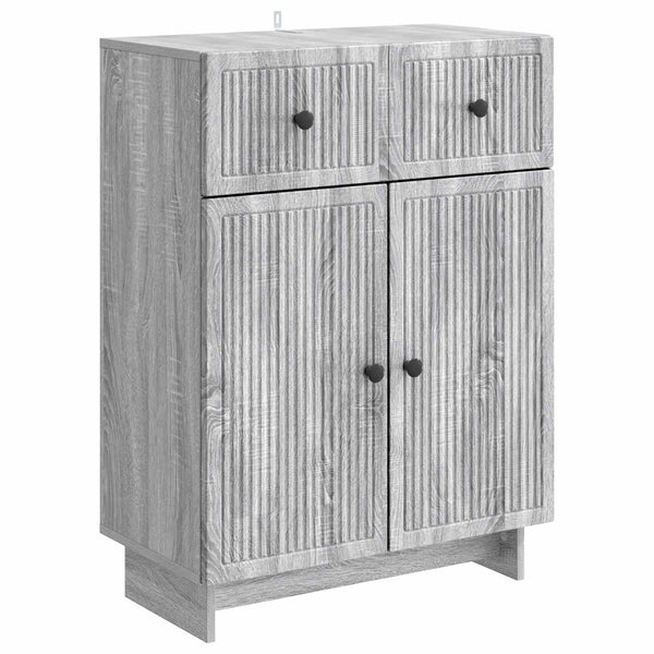 Sivupöytä Harmaa sonoma 66 x 34,5 x 90 cm Tekninen puu