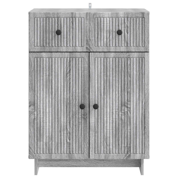 Sivupöytä Harmaa sonoma 66 x 34,5 x 90 cm Tekninen puu