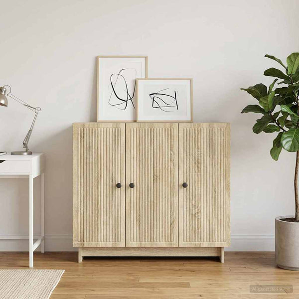 Sivupöytä Sonoma-tammi 89 x 34,5 x 80 cm Tekninen puu