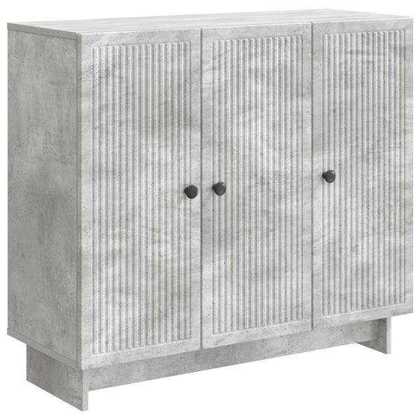 Sivupöytä Betoninharmaa 89 x 34,5 x 80 cm Tekninen puu