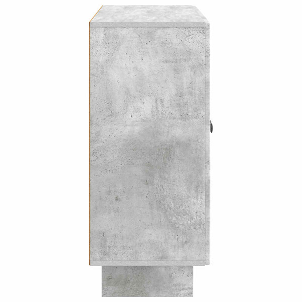 Sivupöytä Betoninharmaa 89 x 34,5 x 80 cm Tekninen puu