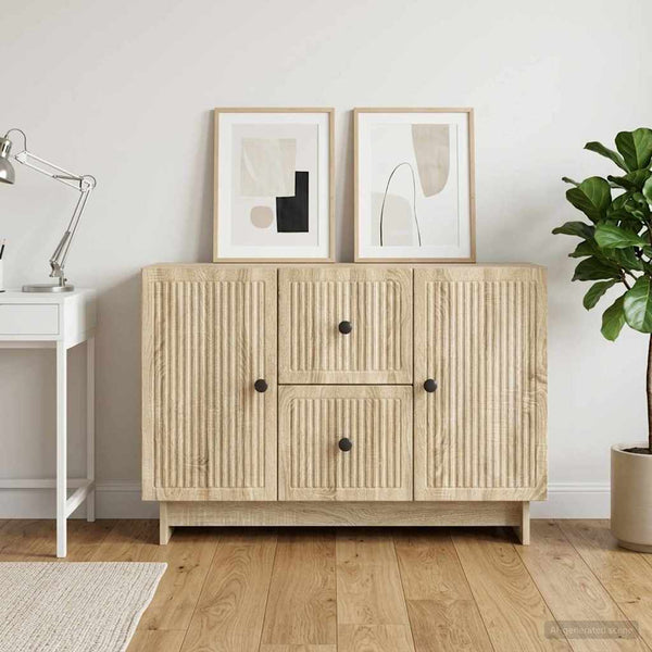 Sivupöytä Sonoma-tammi 89 x 34,5 x 60 cm Tekninen puu