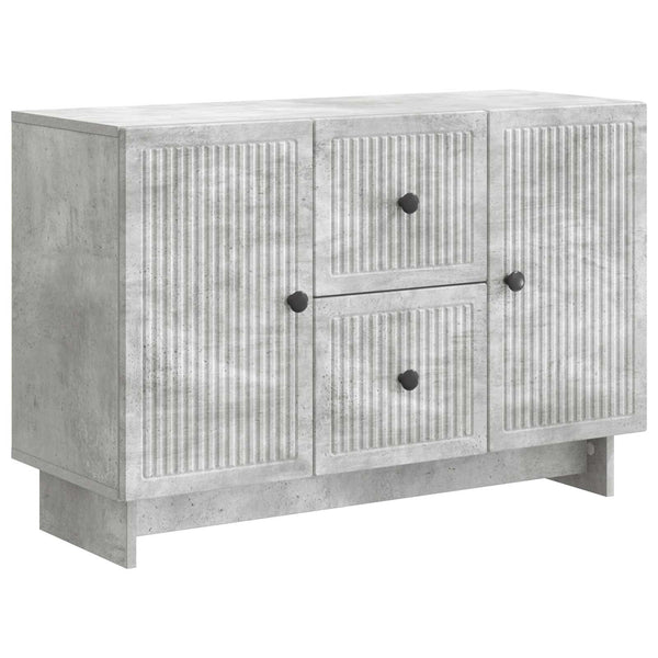 Sivupöytä Betoninharmaa 89 x 34,5 x 60 cm Tekninen puu