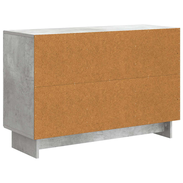 Sivupöytä Betoninharmaa 89 x 34,5 x 60 cm Tekninen puu