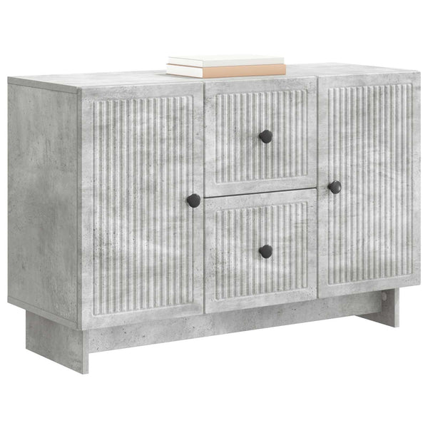 Sivupöytä Betoninharmaa 89 x 34,5 x 60 cm Tekninen puu