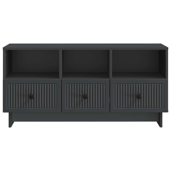 TV-kaappi laatikon kanssa Musta 102 x 34,5 x 50 cm Tekninen puu