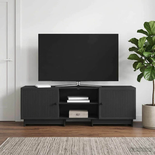 TV-kaappi 150 x 31 x 50 cm Musta Käsitelty puu
